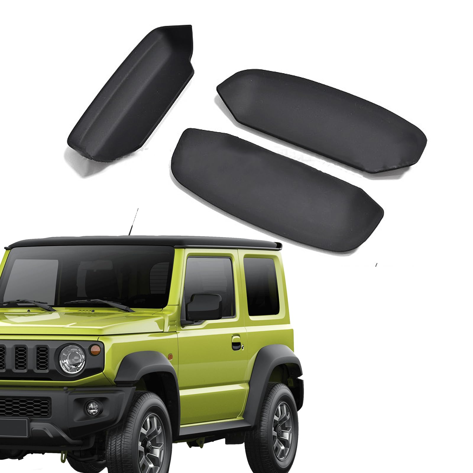 

CMD Совместим с новым Suzuki Jimny JB64 JB74 Накладка на дверную ручку Накладка на дверную ручку Защита от царапин Простая установка Защита от пятен Экстерьер чёрный