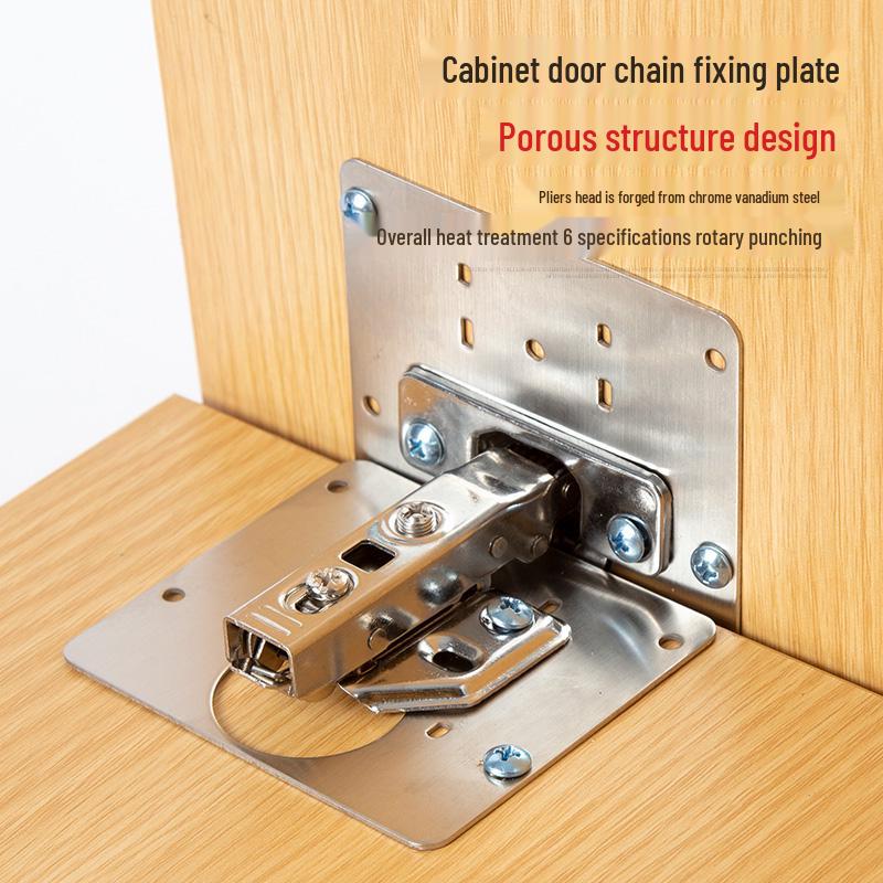 Stainless Steel Hinge Repair Plate for Cabinet and Cupboard Doors
