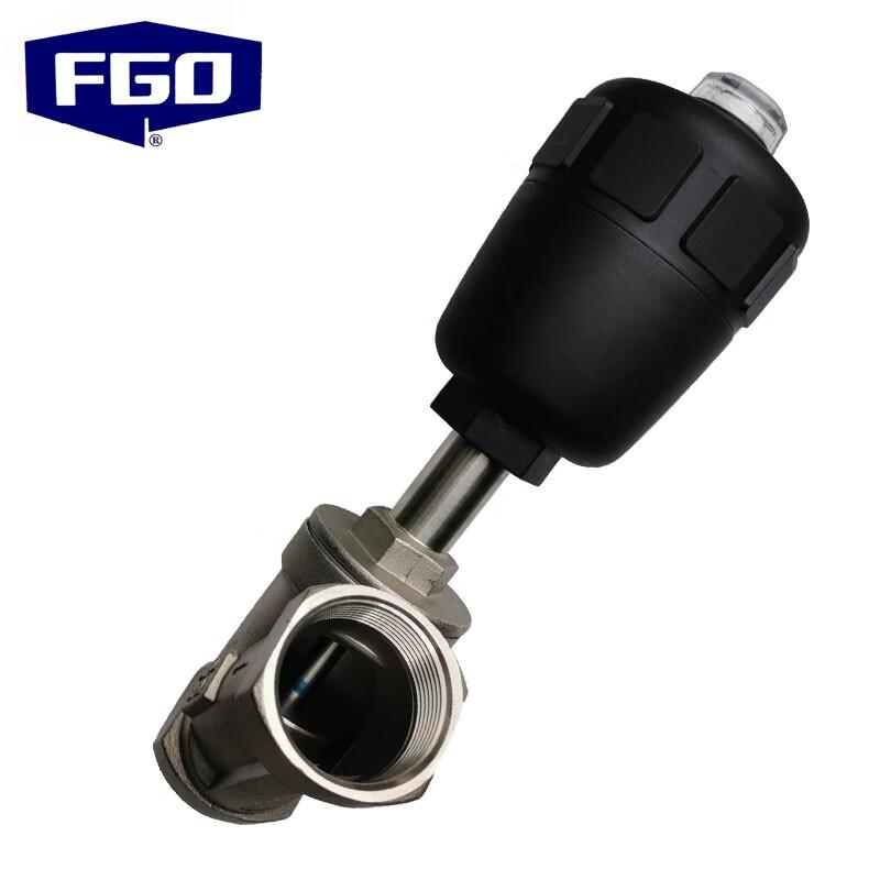 FGO 316L Stainless Steel Pneumatic Angle Seat Valve