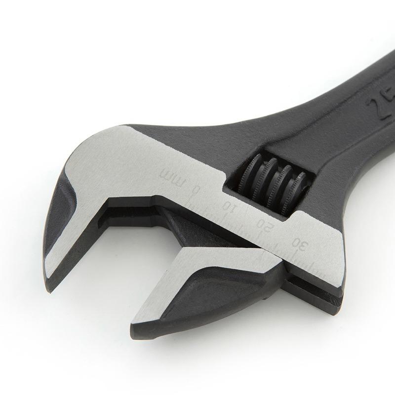 Professional Heavy Duty Adjustable Wrench with Large Jaw Manual Repair Tool Electrophoresis Coating
