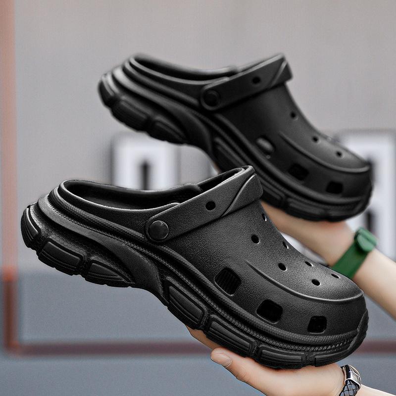 Couple EVA Clog Sandals Lightweight Hollow Beach Garden Shoes Non Slip Summer Slippers Men Women Sizes 36-45 Daily Wear Summer