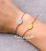Hawaiian Jewelry Bracelet Accessories Stainless Steel Yellow Gold Oval Coin Gift Present Birthday Anniversary