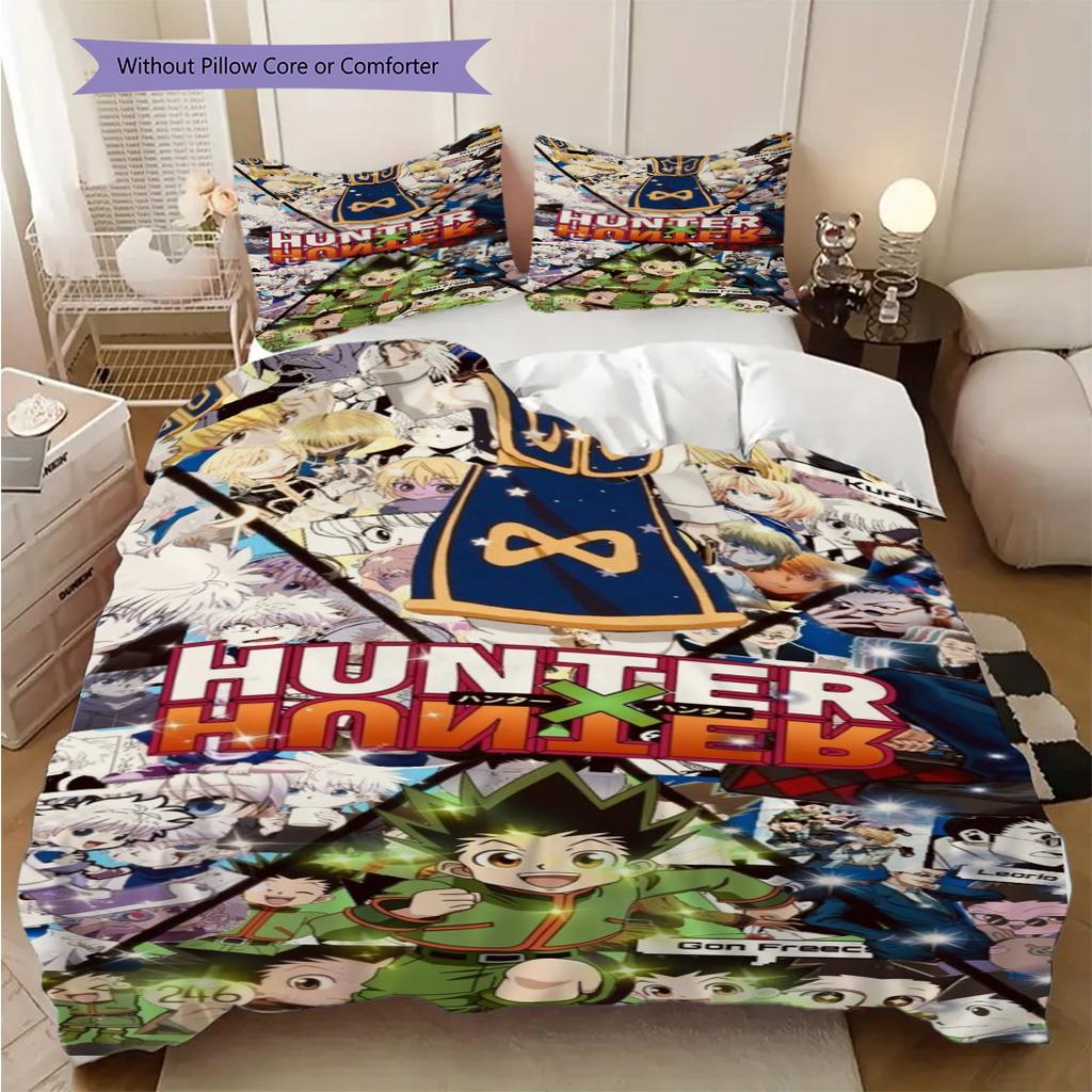 Hunter X Hunter Threepiece Set 1 Duvet Cover 2 Pillowcase Without Core Gift Soft And Comfortable Bedding Set Bedding Suitable For All Seasons