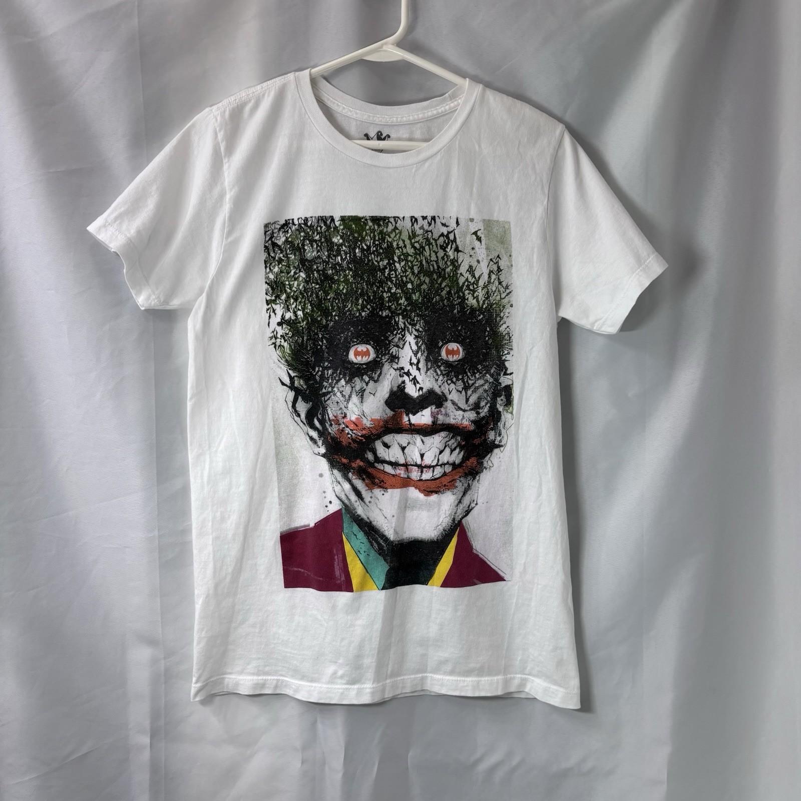 The Joker Insanity Tee Shirt Dc Comics White Graphic T Unisex Size M Medium S разноцветный