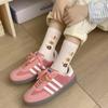 Cartoon Socks Women'S Mid-Tube Socks Trendy Spring And Autumn Cute Preppy Style Bow Polka Dot Puppy Striped Socks
