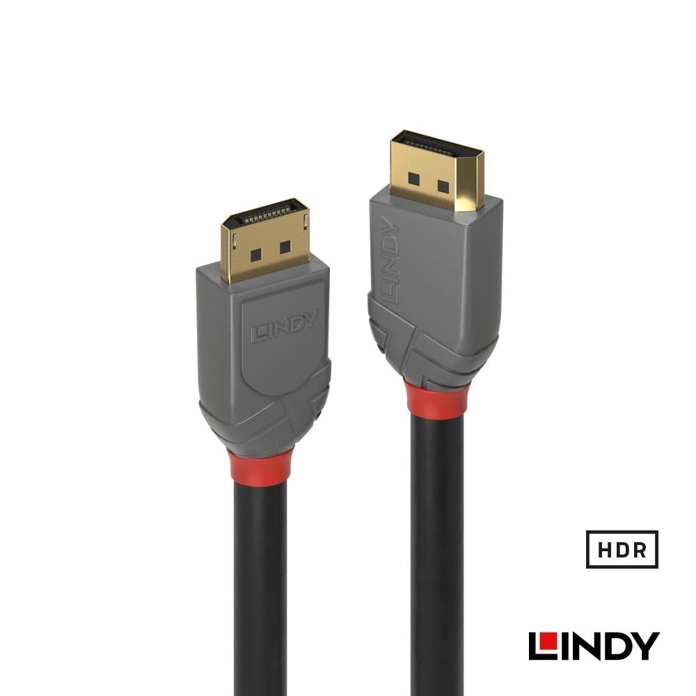 LINDY 1m ANTHRA LINE DisplayPort Cable 1.4 (Part Number 36481)