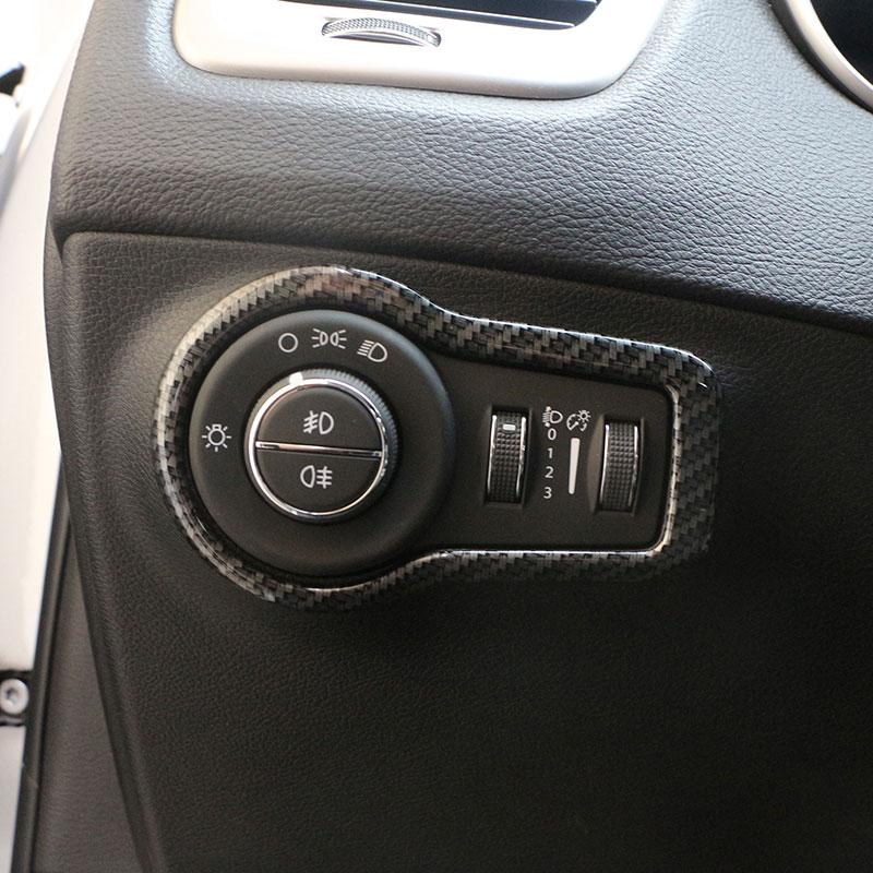 For Jeep Compass 2017-2020 2021 2022 2023 2024 Interior Head Light Lamp Adjustable Switch Button Cover Trim ABS LHD Accessories