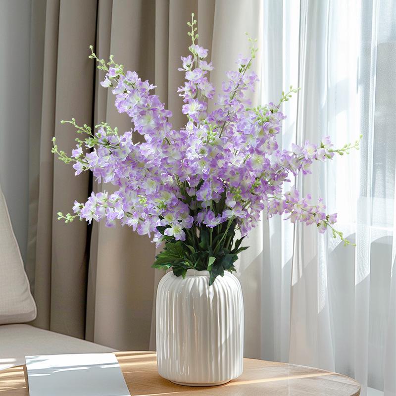 Realistic Larkspur Flower Bouquet for Wedding Decor