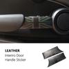 Car Interior Door Handle Knob Leather Sticker For Mini Cooper S F56 F55 R55 R56 R57 R58 R59 Car Interior Stickers Accessories