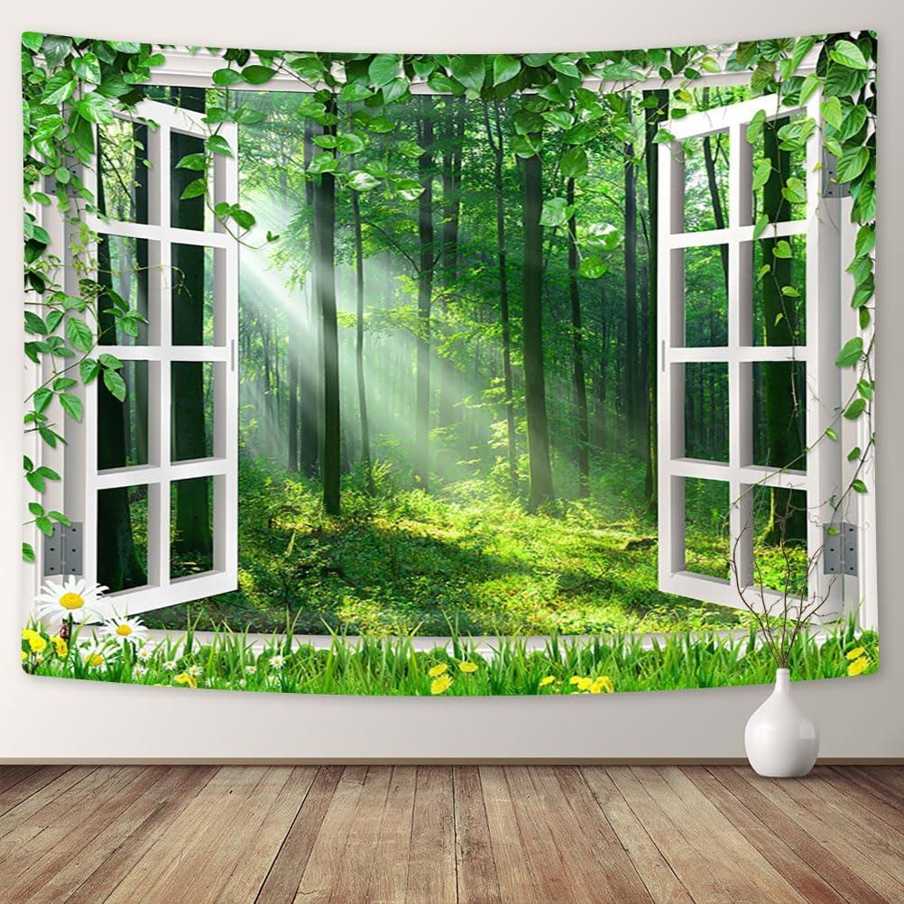 Tapestry Wall with Sun and Forest coveimes 75x100 чёрный