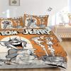 3pcs Happy Tom & Jerry Printed Bedding Set, Soft and Comfortable Quilt Cover for Bedroom, Guest Room F023