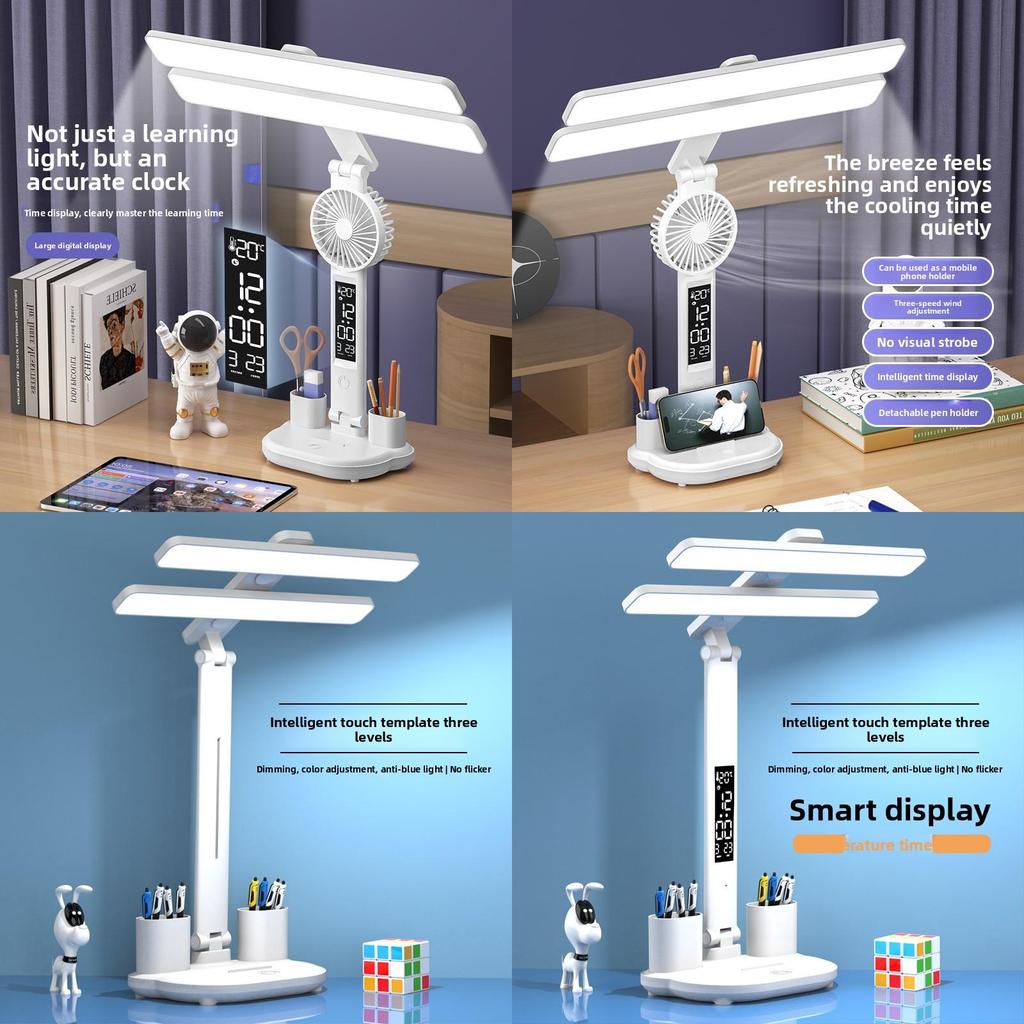 Student Led Desk Light With Touch Control And Night Light Function For Home Use