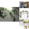 Exquisite 2x Artificial Wisteria Flower Vine Ideal For Elegant Indoor And Outdoor Decoration