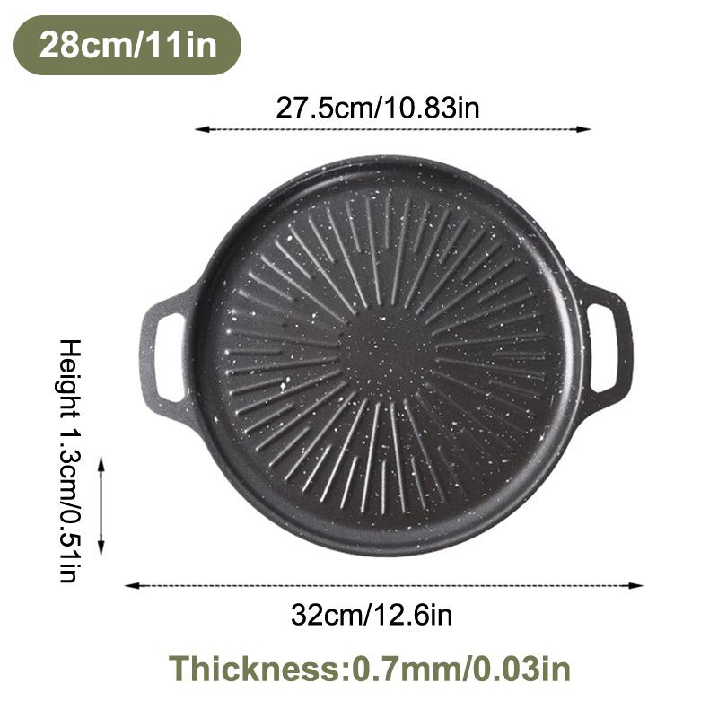 Non-Stick Grill Pan For Induction Cooker - 28Cm/32Cm/34Cm/38Cm Bbq Plate