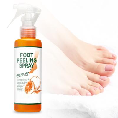 110ml Fußpeeling-Spray Reparatur Raue Fersen Rissig Heilung Wirksam Orangenessenz Pediküre Fuß Entferner für Tote Haut für Ferse