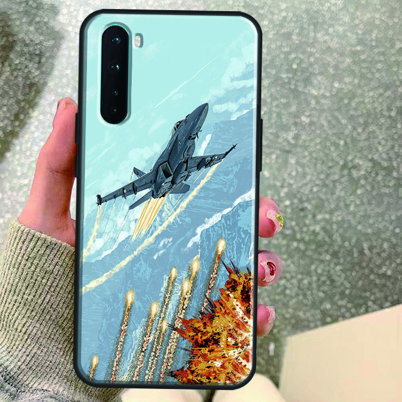 F14 Tomcat Fighter Case For OnePlus 13T 10T 8T 10 Pro 15 13 12 11 15R 13R 12R Nord CE 5 2 3 4 Lite N20 N30 Coque