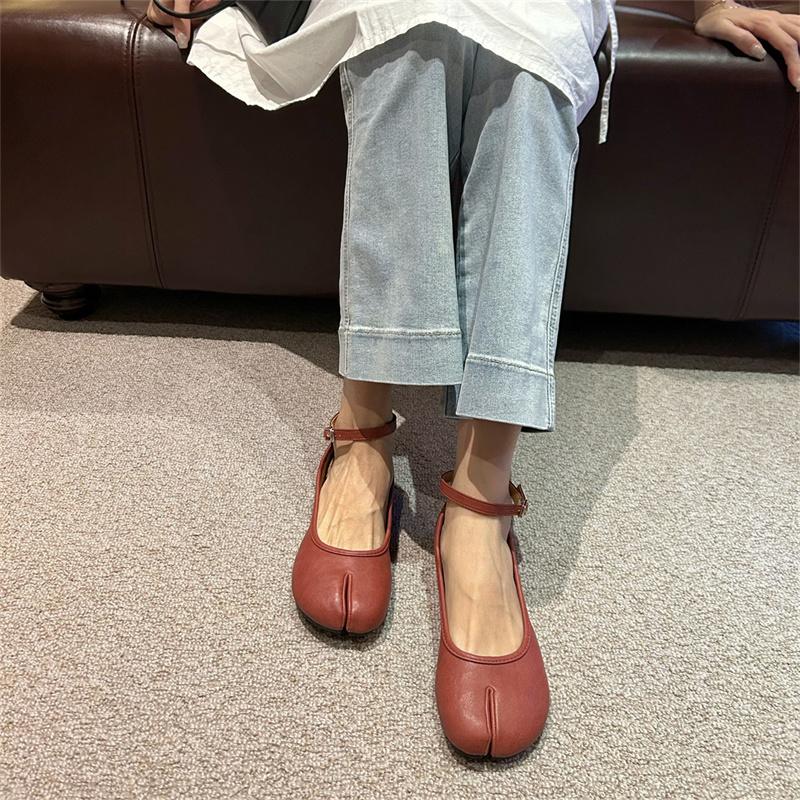 Fashion Bailamos Brand Women  Flats Soft Ballet Shoes Woman Slip On Loafers Soft Bottom Moccasins Tabi Ninja Women Casual Shoes Mujer