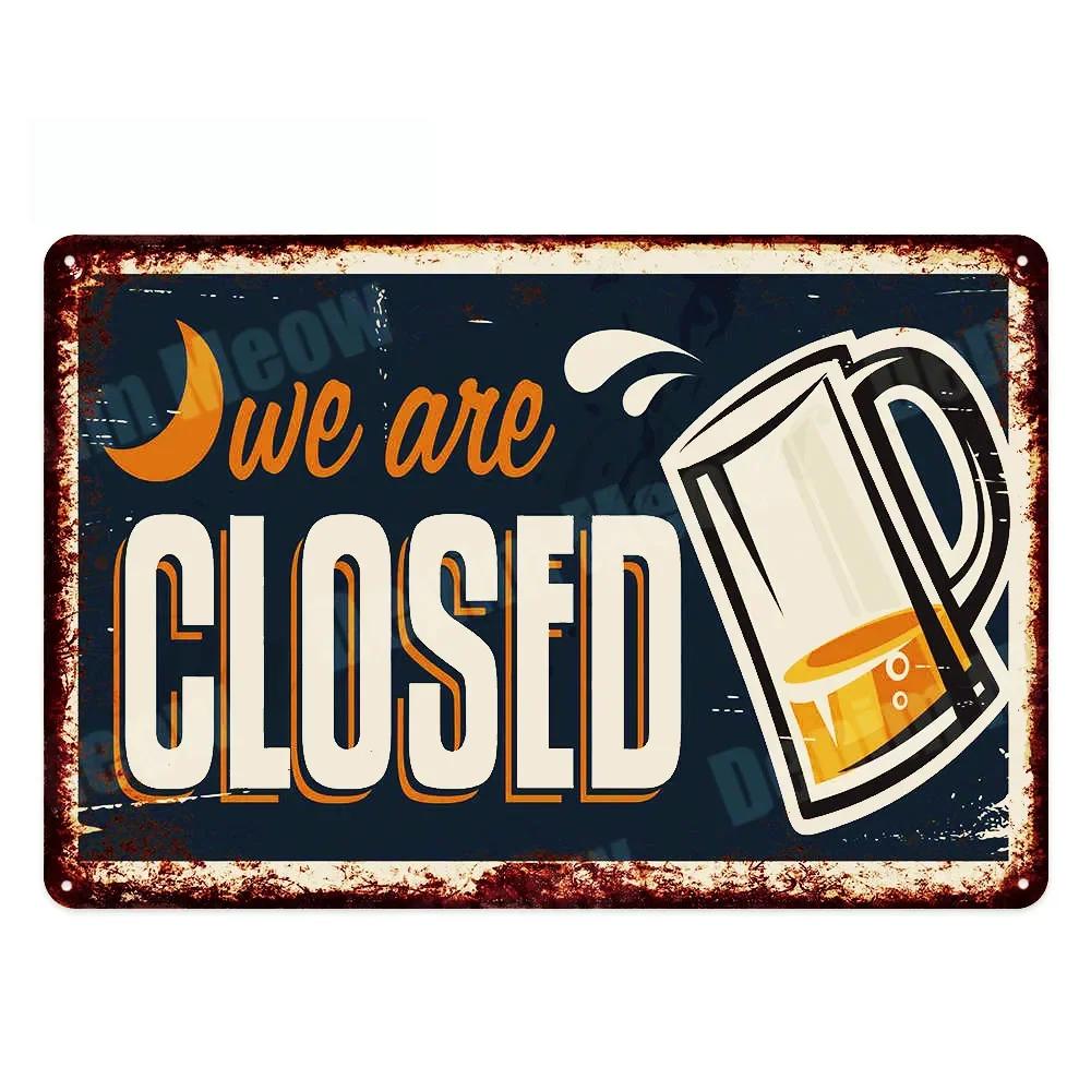 DRINK BEER Metal Tin Sign Vintage Alcohol Metal Sign SAVE WATER Backyard Bar Retro Plaques Man Cave Pub Decor Bar Iron Painting