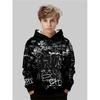 Autumn 3D Printed Hoodies Fashionable Casual Sports Long Sleeved Children's Boy Hooded Sweatshirts