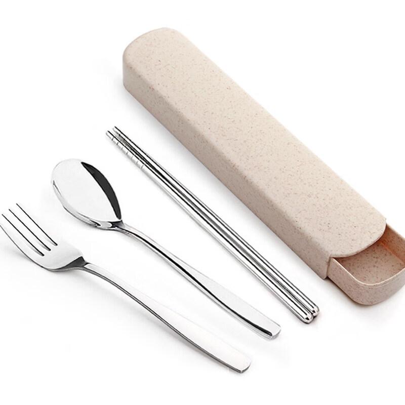 Qiwei Portable Stainless Steel Chopsticks & Spoon Set