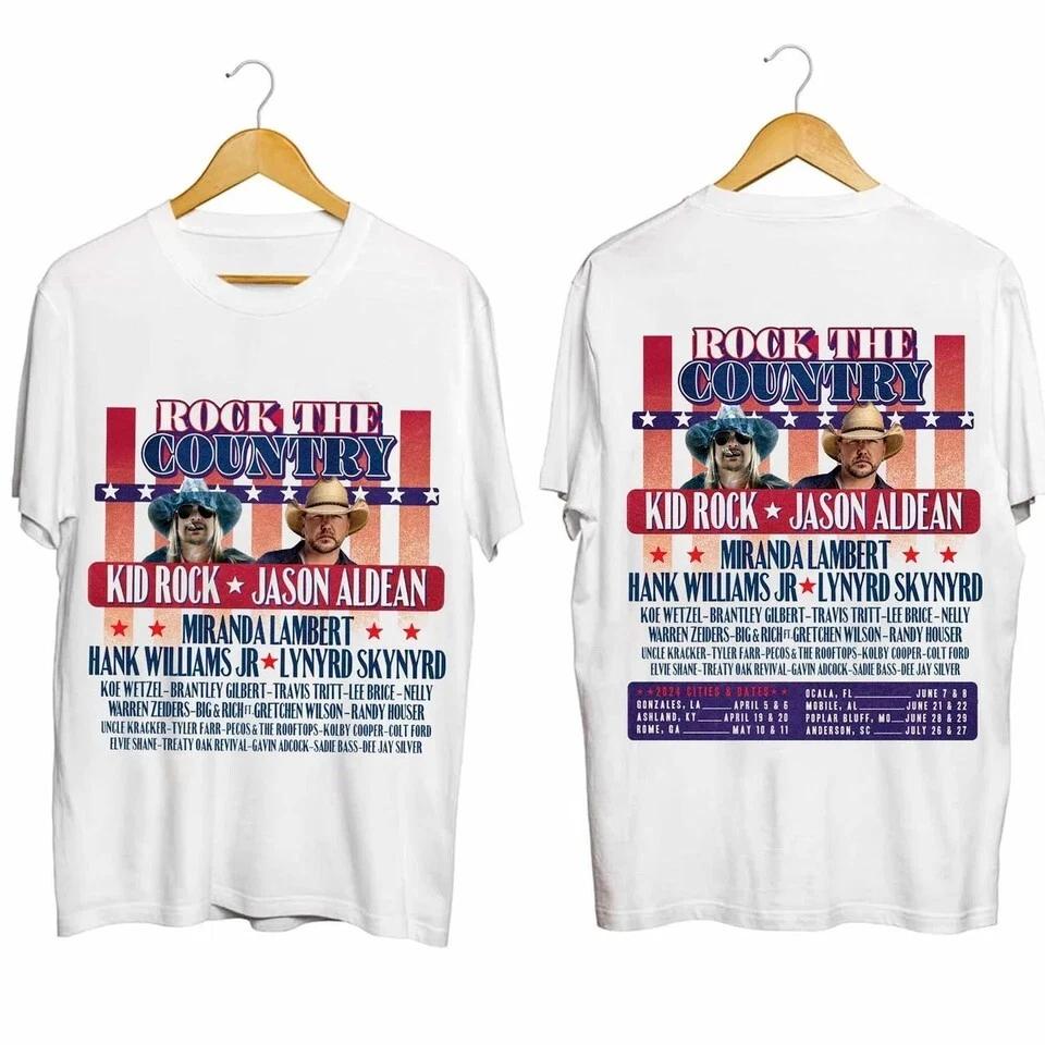 

Kid Rock and Jason Aldean Rock the Country 2024 Shirt 3XL