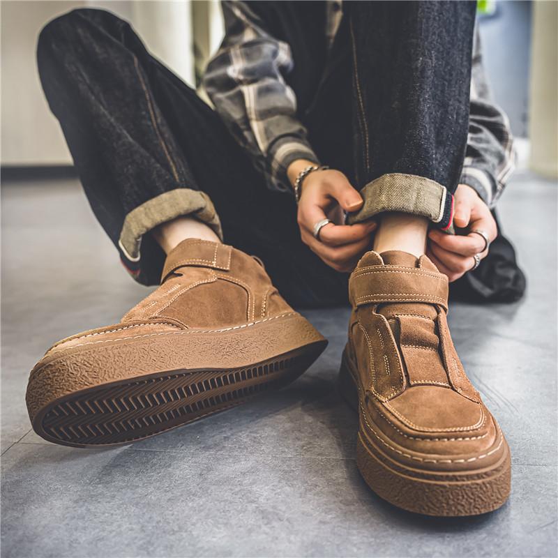Nové pánské boty Vysoce kvalitní podzimní a zimní boty na skateboarding Vysoký top Pohodlné boty Trendy Retro boty pro volný čas s měkkou podrážkou