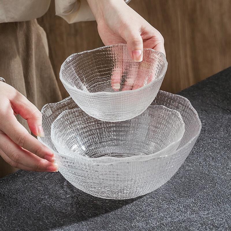 

ZISIZ Набор прозрачных стеклянных тарелок для фруктов и закусок