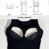 Women's Plus Size Winter Fleece Velvet Underwear with Tummy Control & Chest Pad - Slimming Base Layer Top