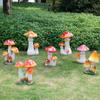 Resin Mushroom Ornaments for Outdoor Garden and Lawn Decor