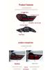 BMW X4 Tail Light Assembly 2014-2018: Modified CSL LED Rear Lights with Daytime Running and Flowing Turn Signals