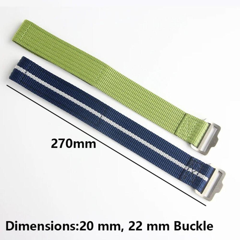 22mm Washable Bracelet Nylon Premium Watchband Comfortable Loop Strap for Tudor Bay Sport