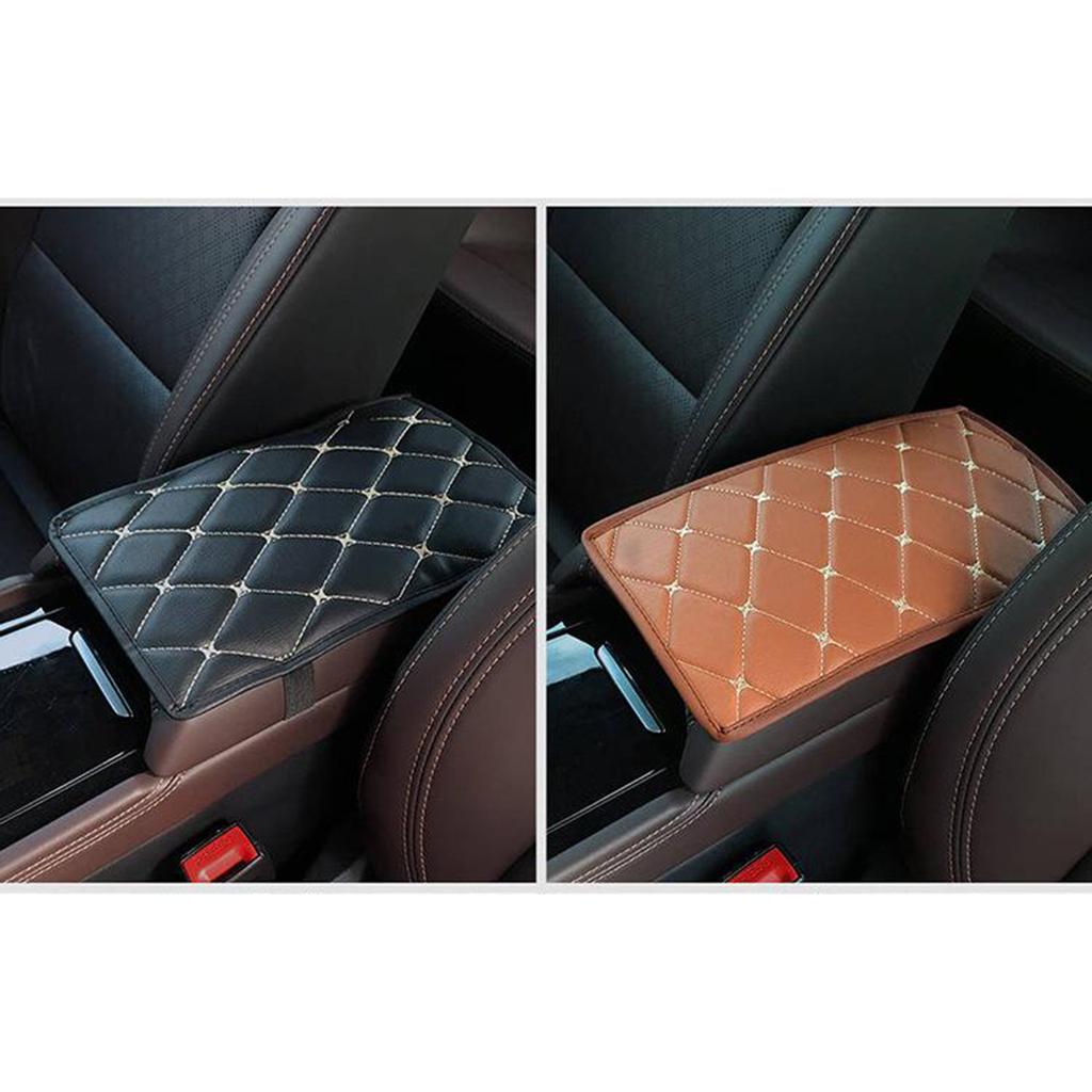 Leather Cars Armrest Covers, Auto Arm Rest Storage Carpet Protectors Pad, Car Styling