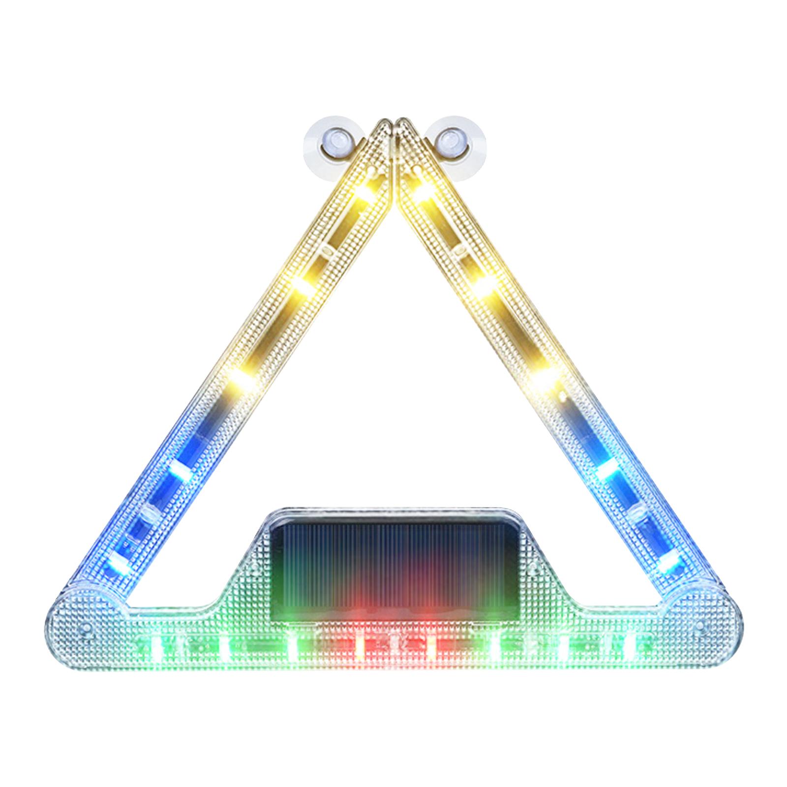 

5V Solar Powered Car Emergency Light Foldable Rotatable LED Warning Signal Light USB Rechargeable Multi-Mode Car Tail Red light