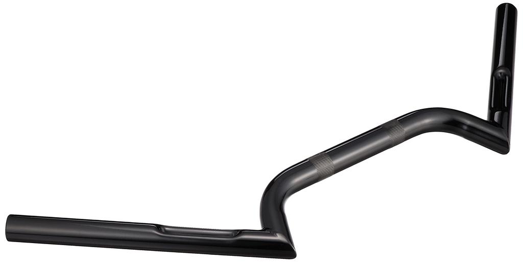 Kijima Swallow Bar with Dimples, W650, H35, R130, L130mm, Black, HD-04645
