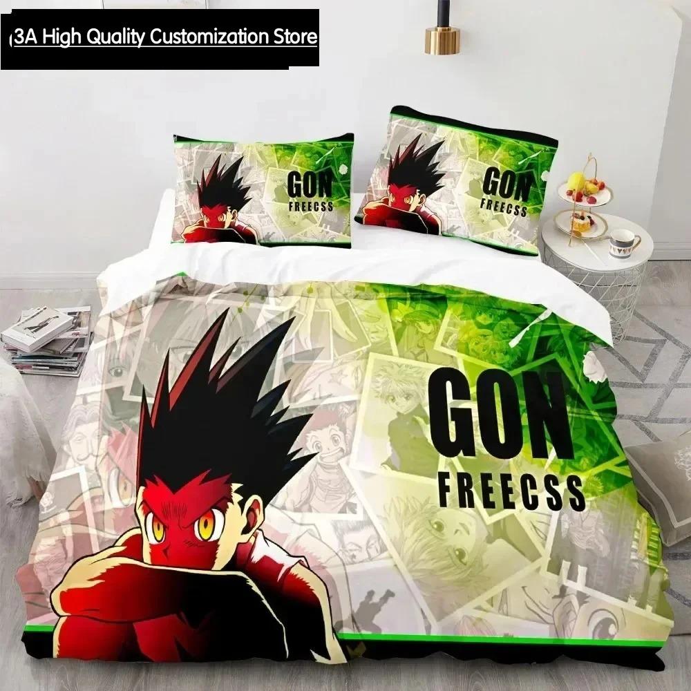 Hunter X Hunter 3D Print Duvet Cover Set Bedding Set Japanese Anime Twin Queen King Quilt Cover Pillowcases Home Decor
