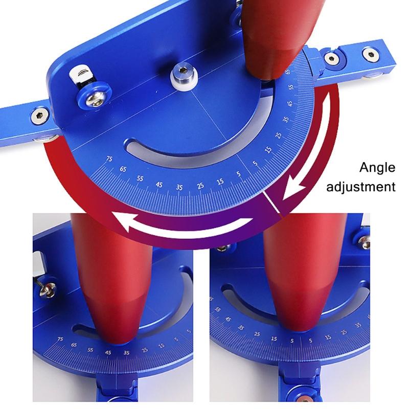 High Abrasion Resistance Table Saw Ruler Carpentry Push Rod Angle Sturdy Mitre Gauge Aluminum Alloy Woodworking Tools