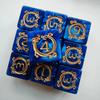 10pcs/set Dragon Print Number Dice Set Digital D6 Dice Kit for DND COC TRPG RPG Table Board Game Entertainment Dnd Dice Set