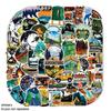 Forest Camping Stickers Cartoon Hiking Outdoor Scenery Decals for Laptop Luggage DIY Decoration 50pcs Set