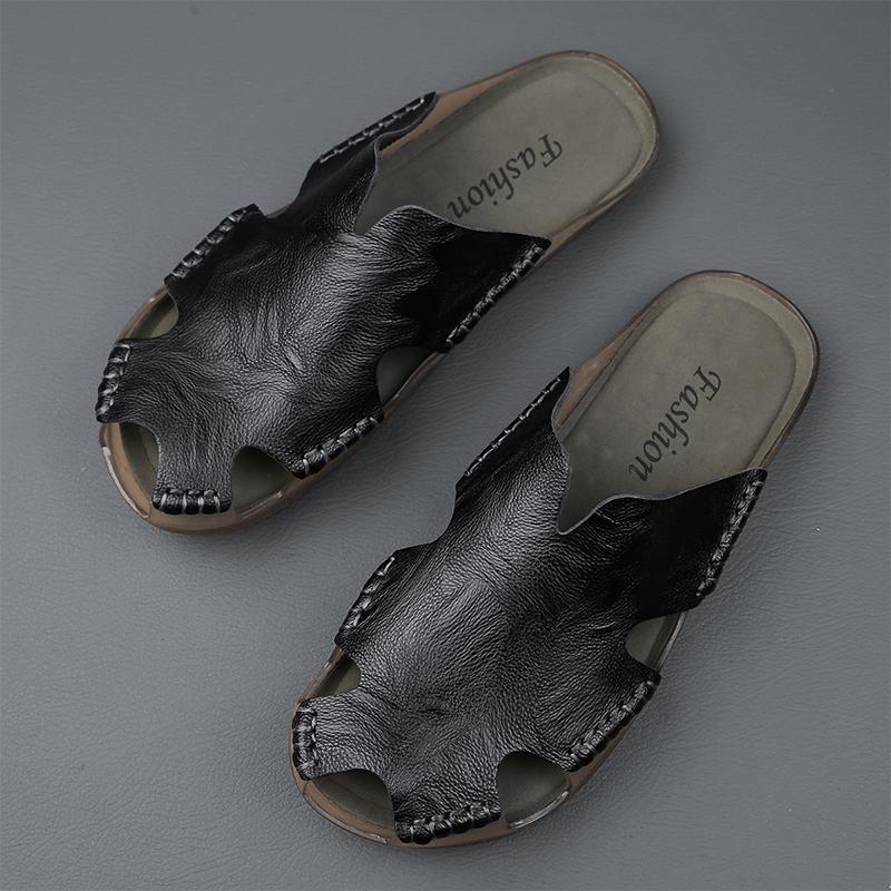 Men's Summer Comfort Shoes New Fashion Flip Flops Classic Hollow Out Slippers Casual Indoor Beach Footwear Zapatos Hombre
