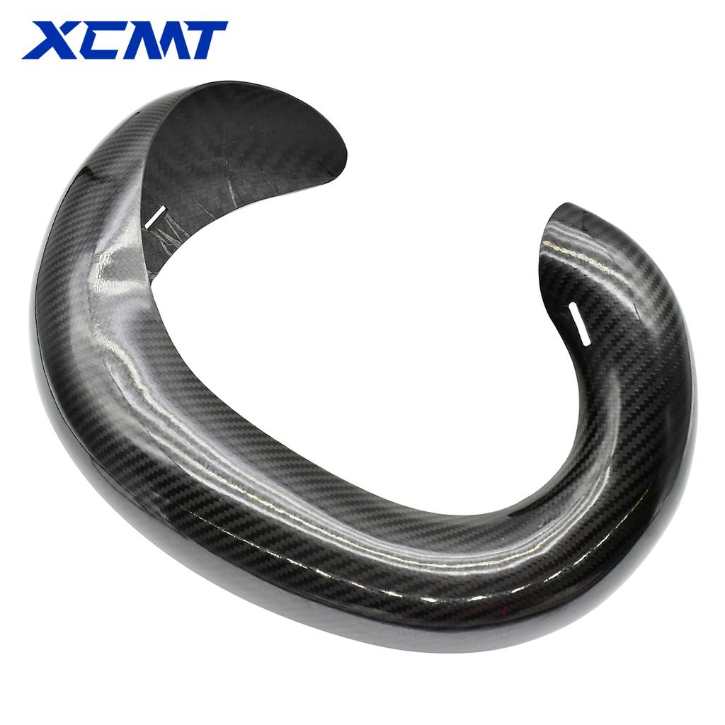 Motorcycle Exhaust Guard Cover Exhaust Pipe Carbon Fiber Protection For KTM Husqvarna 250 300 2-Stroke Dirt Bike Accessories