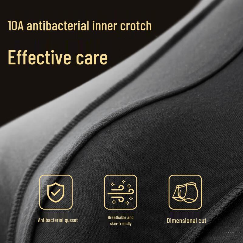 PLAYBOY Men's Ice Silk Antibacterial Boxer Briefs 4-Pack Gift Set