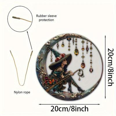 Mondhexe Kristallanhänger: Acryl Wandbehang & Sonnenuhr Feiertagsdekoration