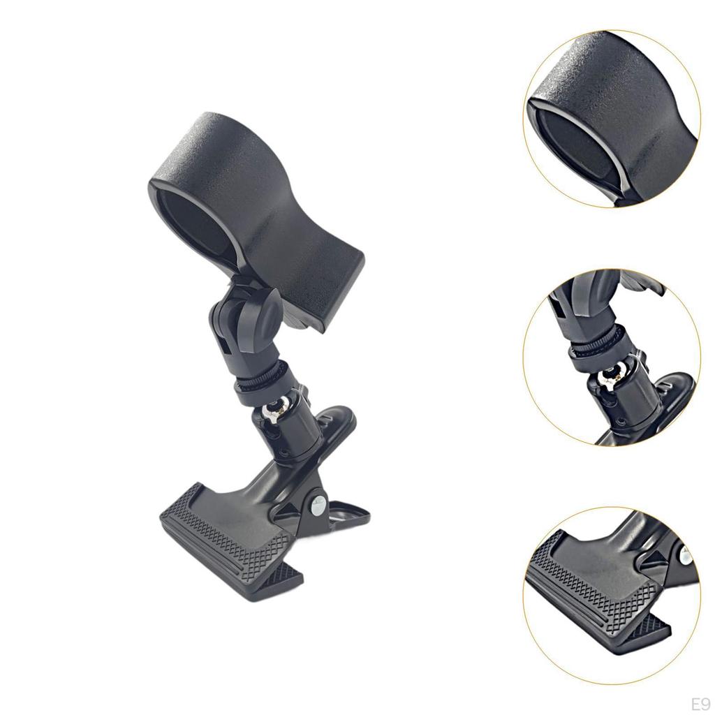 Tripod Clip Clamp Mount 1/4" Thread Adapter Portable Sturdy Nonslip Photography Accessories