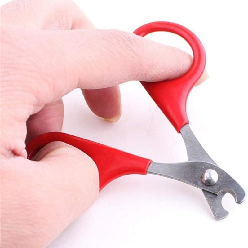 1pc Cat Nail Scissors Pet Nail Clipper Stainless Steel Scissor Cat Grooming Nail Clipper Cutter for Small Dogs Cats Pet Supplies