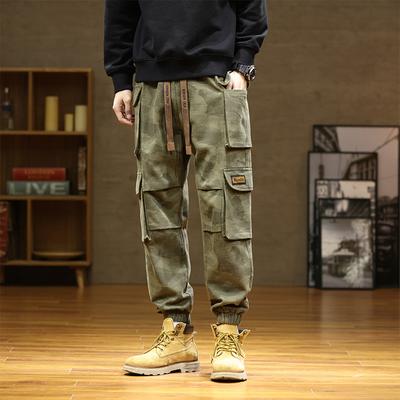 New Camouflage Overalls Outdoor American Fashion Brand Men's Spring Casual Plus-size Pants