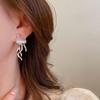 Fashion Design Floating Jellyfish Matte Crystal Earring Necklace Set Creativity Personality Female Acaleph Stud Earrings Jewelry
