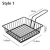 1Pcs Home BBQ Kitchen Tool Frying Tray Food Storage Container French Fries Holder Fryers Basket