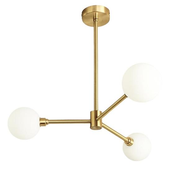 Modern Brass Sputnik Chandelier Mid Century Globe Ceiling Light