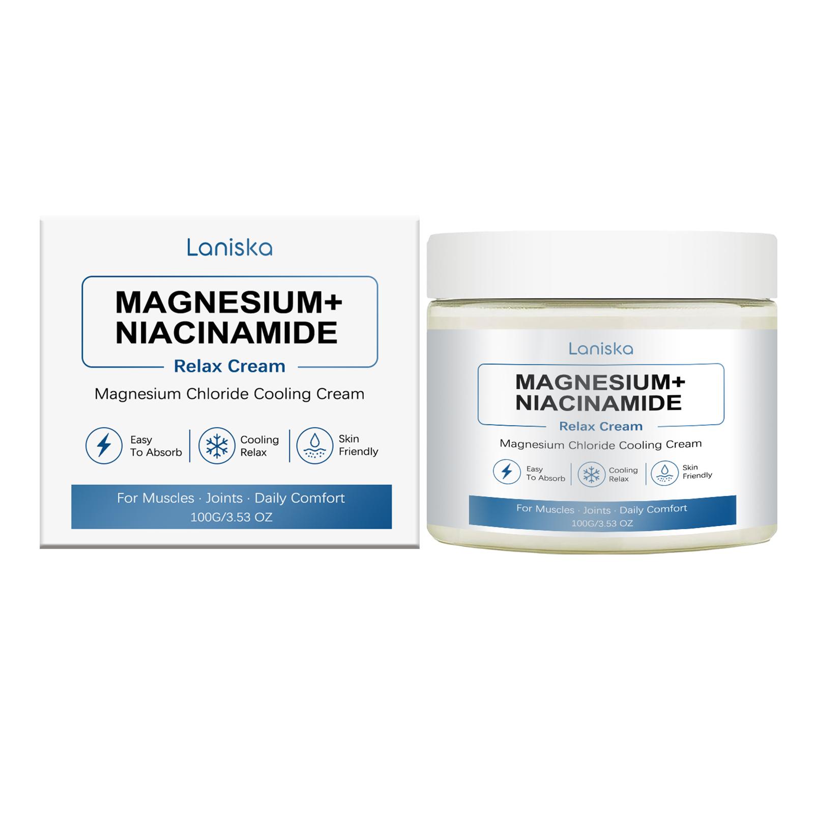 Laniska Magnesium Niacinamide Care Cream Gentle care for body joints and delicate skin, daily application of care cream