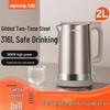 Joyoung 2L Stainless Steel Electric Kettle with Auto Power-Off and Anti-Dry Burn Protection (K20FD-W198)
